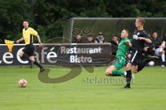 Bezirksliga - Saison 2024/25 - Freundschaftsspiel - SV Manching - TSV Gaimersheim - Fabian Neumayer (Nr.9 - SV Manching) - Simon Bellinghausen (Nr.15 - TSV Gaimersheim) - Foto: Meyer Jürgen