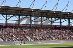 2.BL; FC Ingolstadt 04 - Holstein Kiel; über 9000 Zuschauer im Audi Sportpark, Stadion Fans