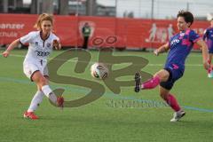 2. Bundesliga Frauen - Saison 2025/26 - FC Ingolstadt 04 Frauen - FSV Mainz - Leonie Haberäcker (Nr.27 - FC Ingolstadt Frauen I) - Junold Emma blau Mainz - Foto: Meyer Jürgen