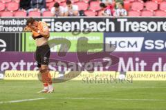 3. Liga; SV Sandhausen - FC Ingolstadt 04; David Kopacz (29, FCI) verpasst das Tor ärgert sich