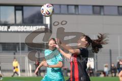 2. Bundesliga Frauen - Saison 2025/26 - FC Ingolstadt 04 Frauen - VFR SW Warbeyen  - Mara Winter (Nr.2 - FC Ingolstadt Frauen I) - Hoevers Isa grün Warbeyen - Foto: Meyer Jürgen