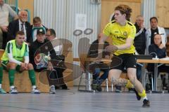 Lotto Bayern Hallencup - Saison 2024/25 - SV Manching - FC Hitzhofen/Oberzell- Maximilian Eichlinger gelb Hitzhofen -  - Foto: Meyer Jürgen