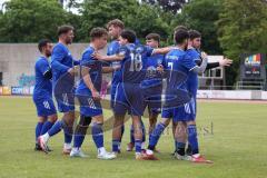 Kreisklasse - Saison 2025/26- MTV Ingolstadt - VFB Kipfenberg - Der 1:2 Führungstreffer durch Avni Avdijaj blau Kipfenberg - jubel - Foto: Meyer Jürgen