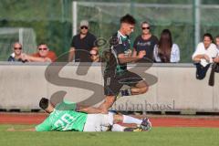 Bezirksliga - Saison 2025/26 - FC Fatih Ingolstadt - TSV Gaimersheim - Nico von Swiontek Brzezinski (Nr.17 - TSV Gaimersheim) - Faruk Rencber grün Fatih - Foto: Meyer Jürgen