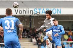 Toto Pokal; Halbfinale; FV Illertissen - FC Ingolstadt 04; Leon Guwara (6, FCI) Zweikampf Kampf um den Ball Yannick Glessing (7 FVI)