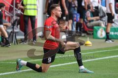 DFB Pokal; FC Ingolstadt 04 - SV Darmstadt 98; vor dem Spiel Patrick Schmidt (9, FCI)