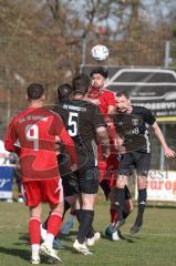 Kreisklasse - Saison 2024/25- Türkisch SV Ingolstadt - TSV Gaimersheim II - Daniel Drotleff rot Türkisch beim Kopfball - XXXXX - Foto: Meyer Jürgen