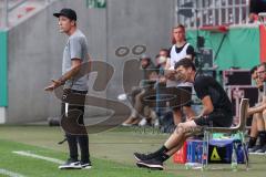 DFB Pokal; FC Ingolstadt 04 - Erzgebirge Aue; Cheftrainer Roberto Pätzold (FCI) und Co-Trainer Thomas Karg (FCI)