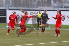 2. Frauen-Bundesliga - Saison 2021/2022 - FC Ingolstadt 04 - FC Bayern München II - Der 1:1 Ausgleichstreffer durch Mailbeck Alina (#8 FCI) - jubel - Foto: Meyer Jürgen
