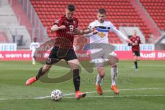 3. Liga - FC Ingolstadt 04 - Waldhof Mannheim - Stefan Kutschke (30, FCI) Just Jan (22 Mannheim)