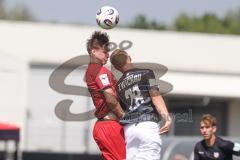 * Testspiel - Saison 2025/26 - FC Ingolstadt 04 - FSV Zwickau - Jasper Maljojoki (Nr.23 - FC Ingolstadt 04) - Daniel Haubner (Nr.28 - FSV Zwickau) - Foto: Meyer Jürgen