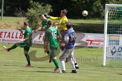 BZL - Oberbayern - SV Manching - TSV Rohrbach - Der 1:0 Führungstreffer durch Simon Berger Manching - jubel - Patrick Diller Torwart Rohrbach -  Foto: Jürgen Meyer