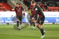 3. Liga; FC Ingolstadt 04 - Erzgebirge Aue; Pascal Testroet (37, FCI) Jannik Mause (7, FCI)