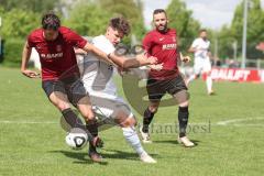 Bezirksliga - Saison 2023/24 - TSV Gaimersheim - SpVgg Kammerberg - Nico von Swiontek Brezinski (Nr.17 - Gaimersheim) - Daniel Seybold rot Kammerberg - Foto: Meyer Jürgen