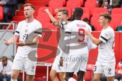 3. Liga; FC Ingolstadt 04 - SpVgg Unterhaching; Benjamin Kanuric (8, FCI) Tor Jubel Treffer 1:0 Daouda Beleme (9, FCI) Moritz Seiffert (23, FCI) Jannik Mause (7, FCI)