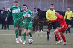 Freundschaftsspiel - Saison 2022/2023 - FC Ingolstadt 04 - VFB Eichstätt - Keidel Felix (Nr.6 - Fc Ingolstadt 04 II) - Fries Jonas grün Eichstätt - Foto: Meyer Jürgen