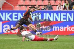 3. Liga; FC Ingolstadt 04 - Rot-Weiss Essen; Emre Gül (5, FCI) Torchance verpasst Rios Alonso José Enrique (23 RWE)