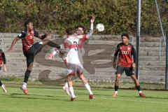 A-Junioren Bundesliga -  Saison 2026/27 - FC Ingolstadt 04 - VFB Stuttgart - Apemegno Blom rot FCI - Karengelis Konstantinos weiss Stuttgart -  Foto: Meyer Jürgen