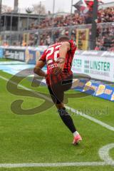 3.Liga - Saison 2022/2023 - TSV 1860 München - FC Ingolstadt 04 - Marcel Costly (Nr.22 - FCI) beim Eckball - Foto: Meyer Jürgen