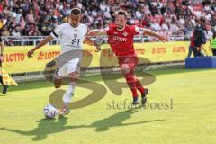 Toto-Pokal Finale; Würzburger Kickers - FC Ingolstadt 04; Zweikampf Kampf um den Ball Marcel Costly (22, FCI) Kurzweg Peter (16 WK)