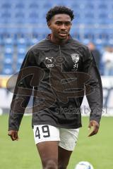3. Liga; Arminia Bielefeld - FC Ingolstadt 04; vor dem Spiel Michael Udebuluzor (44, FCI)