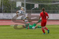 DFB Pokal Frauen Runde 1- Saison 2020/2021 - FC Ingolstadt 04 - SG99 Andernach - Daum Anna-Lena Torwart (#22 FCI) - Hornberg Antonia weiss Andernacht - Foto: Meyer Jürgen