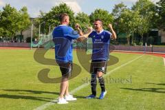 Sparkassenpokal - DJK Ingolstadt - FC Gerolfing - Jubel - DJK Ingolstadt gewinnt den Sparkassenpokal - Links Michael Dittenhauser Trainer DJK Ingolstadt - Michael Anspann - Foto: Jürgen Meyer