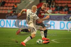 3. Liga - Saison 2026/27 - FC Ingolstadt 04 - TSG Hoffenheim II - Lars Lokotsch (Nr.13 - FCI) - Valentin Lässig (Nr.6 - Hoffenheim) - Foto: Meyer Jürgen