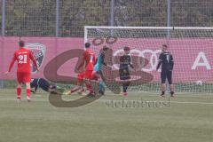 Landesliga Bayern Süd - U17 - B-Junioren -  FC Ingolstadt 04 II - ASV Cham - Der 0:1 Führungstreffer durch Sülejmani  Jahi rot Cham - jubel - Neumayer Patrik Torwart FCI -  Foto: Meyer Jürgen