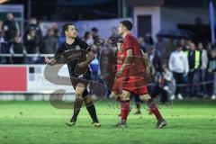 Toto Pokal; FC Sportfreunde Schwaig - FC Ingolstadt 04; Streit Julian Kügel (29, FCI) und 25
Pflügler, Florian, dafür bekommt 25 Rote Karte