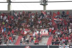 3. Fußball-Liga - Saison 2022/2023 - FC Ingolstadt 04 - SpVgg Bayreuth - Südkurve - Fans - Schanzer - Tribüne - Foto: Meyer Jürgen