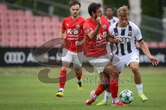Bayernliga Nord - Saison 2026/27 - FC Ingolstadt 04 II - ASV Cham - Manuel Distl (Nr.9 - FCI II) - Michael Lamecker rot Cham - Foto: Meyer Jürgen
