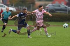 Bezirksliga - Saison 2025/26- TSV Gaimersheim - SpVgg Kammerberg - Thomas Eichenseer blau Kammerberg -Domenic Raimann (Nr.26 - TSV Gaimersheim) - Foto: Meyer Jürgen