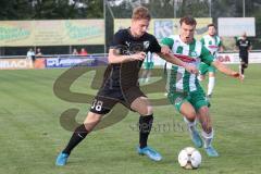 Toto Pokal - Saison 2022/2023 - SV Schalding-Heining - FC Ingolstadt 04 - Maximilian  Neuberger (Nr.38 - FCI) - Jonas Rossdorfer (Nr.18 - SV Schalding-Heining) - Foto: Meyer Jürgen