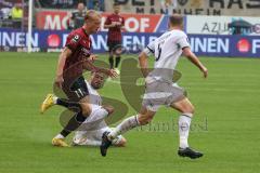 3.Liga - Saison 2022/2023 - FC Ingolstadt 04 -  - SV Waldhof-Mannheim - Tobias Bech (Nr.11 - FCI) wird gefoult - - Foto: Meyer Jürgen