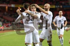 2.BL; 1. FC Nürnberg - FC Ingolstadt 04; Tor Jubel Treffer 0:5 Valmir Sulejmani (33, FCI) Dennis Eckert Ayensa (7, FCI) Nico Antonitsch (5, FCI) Michael Heinloth (17, FCI)