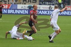 3.Liga - Saison 2022/2023 - FC Ingolstadt 04 -  - SV Waldhof-Mannheim - Tobias Bech (Nr.11 - FCI) wird gefoult - - Foto: Meyer Jürgen