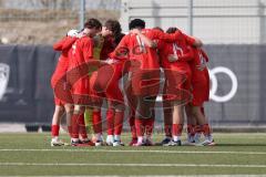 Bayernliga Nord - Saison 2023/24 - FC Ingolstadt 04 II - SC Eltersdorf-  Die Mannschaft bildet einen Kreis vor dem Spiel -  - XXXXX - Foto: Meyer Jürgen