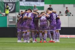 3. Liga - Saison 2026/27 - SC Preussen Münster - FC Ingolstadt 04 -  Die Mannschaft bildet einen Kreis vor dem Spiel -  - XXXXX - Foto: Meyer Jürgen