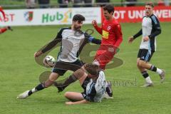 Kreisliga- Saison 2024/25- TSV Kösching - TSV Ober./Unterh.stadt-  - Stefan Winzinger rot Kösching - Paul Kammerbauer #10 weiss Ober-/Unterh.stadt  - Enes Erdogan weiss Ober-/Unterh.stadt  - Foto: Meyer Jürgen