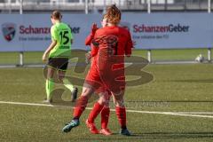 2. Frauen-Bundesliga - Testspiel - Saison 2021/2022 - FC Ingolstadt 04 - SV 67 Weinberg - Der 1:0 Führungstreffer durch Maier Ramona (#18 FCI) - jubel - Foto: Meyer Jürgen