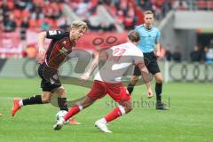 3. Liga; FC Ingolstadt 04 - Rot-Weiss Essen; Max Plath (14 FCI) Rios Alonso José Enrique (23 RWE)