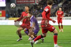 3. Liga; VfL Osnabrück - FC Ingolstadt 04; Zweikampf Kampf um den Ball Marcel Costly (22, FCI) Kammerbauer Patrick (31 VFL)