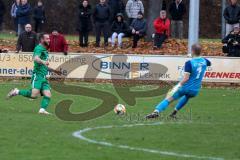 BZL - Oberbayern Nord - SV Manching - SV Kasing -  Thomas Schreiner (#11 Manching) macht den 1:0 Führungstreffer - jubel - Patrick Lücking Torwart Kasing - Foto: Jürgen Meyer