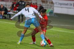 Bayernliga - U17 - Saison 2022/2023 - FC Ingolstadt 04 -  1860 München - Madrid Rasho rot FCI - Schafft Pius blau 1860 München - Foto: Meyer Jürgen