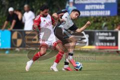 Kreisliga- Saison Saison 2026/27 - SV Türkisch Ingolstadt - TSV Ober./Unterhaunstadt -  Hakan Düzgün weiss Türkisch - Ersin Ucar grau Ober./Unterh.stadt - Foto: Meyer Jürgen