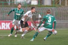 3. Liga - VfB Lübeck - FC Ingolstadt 04 - Michael Heinloth (17, FCI) Hertner Sebastian (3 Lübeck) Deichmann Yannick (10 Lübeck)