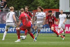 3. Liga; FC Viktoria Köln - FC Ingolstadt 04; Tobias Bech (11, FCI) Dietz Lars (2 Köln) Meißner Robin (14 Köln) Tim Civeja (8, FCI) Saghiri Hamza (26 Köln)