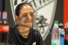 3. Liga; FC Ingolstadt 04 - SV Wehen Wiesbaden; Interview Pressekonferenz Cheftrainerin Sabrina Wittmann (FCI)