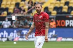 2.BL; Dynamo Dresden - FC Ingolstadt 04, Warmup Rico Preisinger (6, FCI)